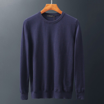 Louis vuitton 2019 Mens Basic Crew-neck Wool Sweater - 루이비통 2019 남성 베이직 크루넥 스웨터 Lou01329x.Size (m - 3xl).네이비