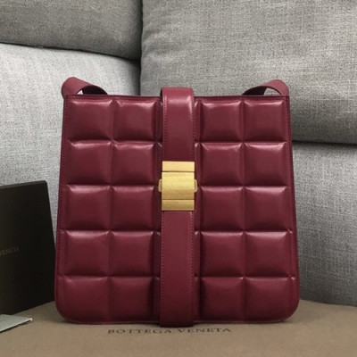 Bottega Veneta 2019 Marie Leather Shoulder Bag,30cm - 보테가 베네타 2019 마리 레더 여성용 숄더백 578344A,BVB0423,30cm,레드