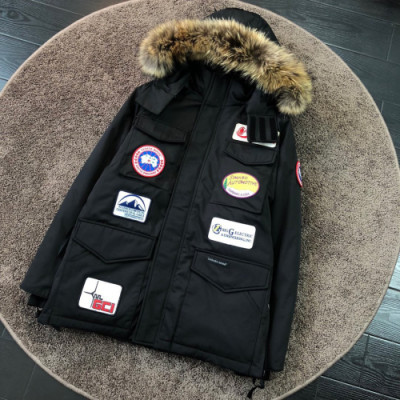 Canada goose 2019 Mens Patch Logo Casual Down Jacket - 캐나다구스 2019 남성 패치 로고 캐쥬얼 다운 자켓 Can0195x.Size(m - 3xl).블랙