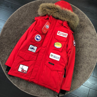 Canada goose 2019 Mens Patch Logo Casual Down Jacket - 캐나다구스 2019 남성 패치 로고 캐쥬얼 다운 자켓 Can0197x.Size(m - 3xl).레드