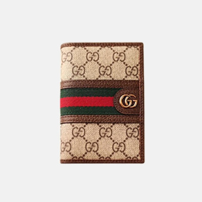 Gucci 2019 Mm / Wm Passport Case ,597620 - 구찌 2019 남여공용 여권지갑 ,GUW0112.Size(14cm).브라운