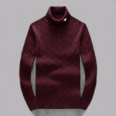 Dior 2019 Mens Retro Logo Turtle-neck Sweater - 디올 2019 남성 레트로 로고 터틀넥 스웨터 Dio0386x.Size(m - 4xl).버건디