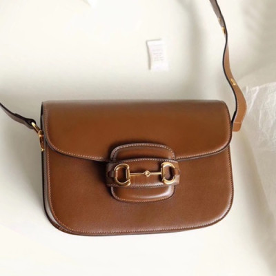 Gucci 2019 Horsebit Leather Shoulder Bag,25CM - 구찌 2019 홀스빗 여성용 레더 숄더백 602204,GUB0838,25cm,브라운