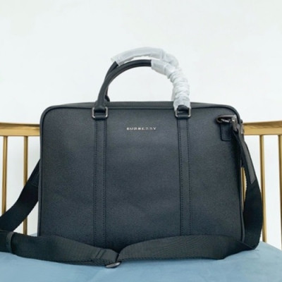 Burberry 2019 Leather Mens Business Bag ,37CM - 버버리 2019 레더 남성용 서류가방,BURB0412,37cm,블랙