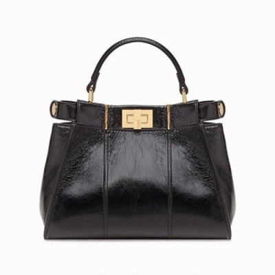 Fendi 2019 Leather Tote Shoulder Bag, 23cm - 펜디 2019 여성용 레더 토트 숄더백,FENB0476,23cm,블랙