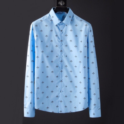 Gucci 2019 Mens Neck Logo Slim Fit Cotton shirt - 구찌 2019 남성 넥로고 슬림핏 코튼 셔츠 Guc01539x.Size(m - 3xl).스카이블루