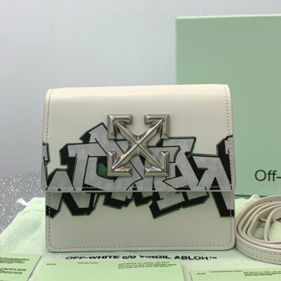 Off White 2019 Leather Shoulder Bag,17cm - 오프화이트 2019 레더 숄더백 5555-OFFB0081,17cm,화이트