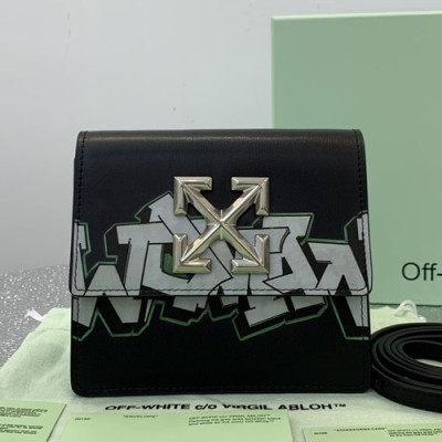 Off White 2019 Leather Shoulder Bag,17cm - 오프화이트 2019 레더 숄더백 5555-OFFB0082,17cm,블랙