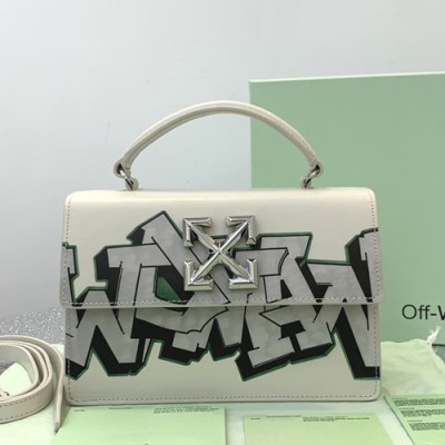 Off White 2019 Leather Tote Shoulder Bag,21.5cm - 오프화이트 2019 레더 토트 숄더백 5555-OFFB0083,21.5cm,화이트