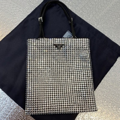 Prada 2019  Tote Shoulder Shopper Bag,20cm - 프라다 2019 여성용 토트 숄더 쇼퍼백 ,PRAB0074,20cm,화이트