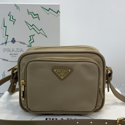 Prada 2019 Camera Nylon Shoulder Bag,14.5cm - 프라다 2019 카메라 남여공용 나일론 숄더백 ,PRAB0081,14.5cm,베이지