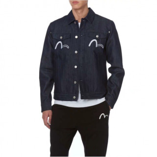 Evisu 2019 Mens Embroidery Evisukuro Casual Jacket - 에비수 2019 남성 자수 갈매기 캐쥬얼 자켓 Evi0015x.Size(s - 2xl).블랙