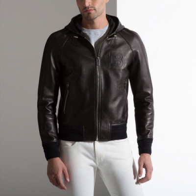 Bally 2019 Mens Business Modern Leather Jacket - 발리 2019 남성 비지니스 모던 가죽 자켓 Bly0106x.Size(m - 3xl).브라운