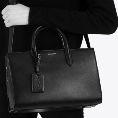 Saint Laurent 2019 Jane Leather Tote Shoulder Bag,30cm - 입생로랑 2019 여성용 제인 레더 토트 숄더백 504924, SLB0510,30cm,블랙