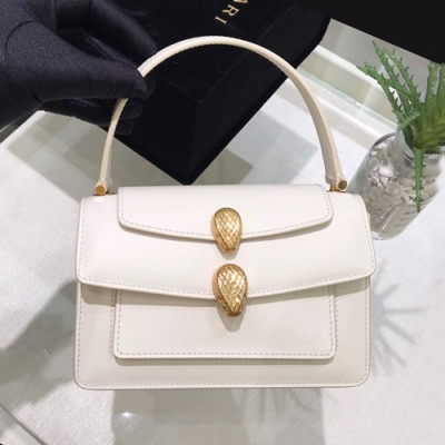 Bvlgari x Alexander Wang 2019 Serpenti Tote Shoulder Bag,18.5CM - 불가리 x 알렉산더 왕 2019 세르펜티 토트 숄더백,BVLB0150,18.5cm,화이트