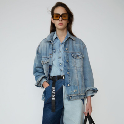 Acne Sstudios 2019 Womens Casual Denim Jacket - 아크네 2019 여성 캐쥬얼 데님자켓 Acn0031x.Size(s - xl).블루