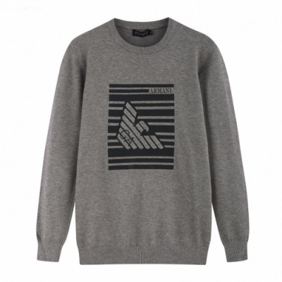 Armani 2019 Mens Crew -neck Wool Sweater - 알마니 2019 남성 크루넥 울 스웨터 Arm0202x.Size(l - 3xl).그레이