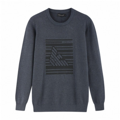 Armani 2019 Mens Crew -neck Wool Sweater - 알마니 2019 남성 크루넥 울 스웨터 Arm0203x.Size(l - 3xl).다크그레이