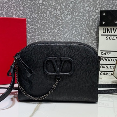 Valentino 2019 Leather Shoudler Bag,20.5CM - 발렌티노 2019 레더 숄더백,1976-VTB0874,20.5CM,블랙