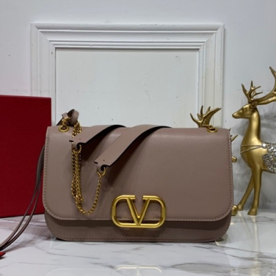 Valentino 2019 Leather Shoudler Bag,27CM - 발렌티노 2019 레더 숄더백,0016-VTB0880,27CM,베이지핑크