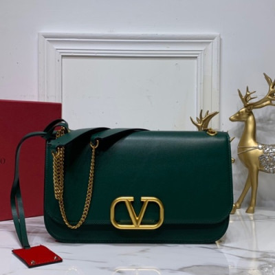 Valentino 2019 Leather Shoudler Bag,27CM - 발렌티노 2019 레더 숄더백,0016-VTB0881,27CM,그린