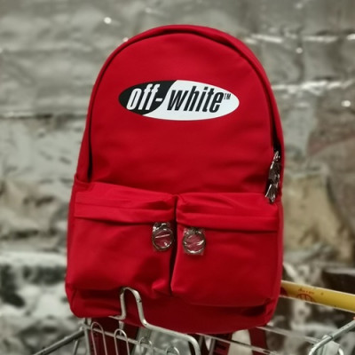 Off White 2019 Nylon Back Pack,43cm - 오프화이트 2019 나일론 남여공용 백팩 OFFB0093,43cm,레드