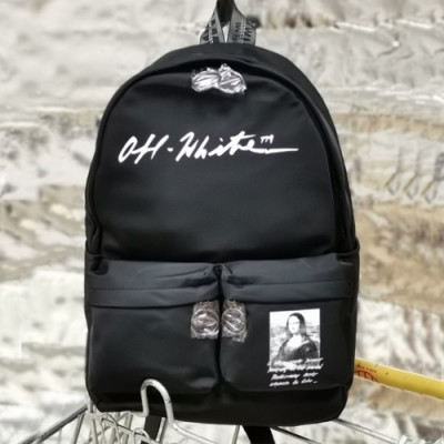 Off White 2019 Nylon Back Pack,43cm - 오프화이트 2019 나일론 남여공용 백팩 OFFB0095,43cm,블랙