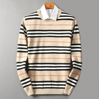 Burberry 2019 Mens Retro Logo Crew-neck Wool Sweater - 버버리 2019 남성 레트로 로고 크루넥 울 스웨터 Bur01391x.Size(m - 3xl).베이지