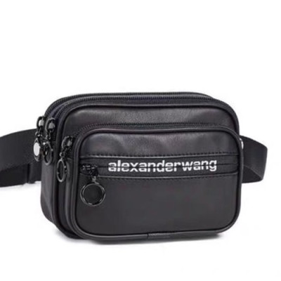 Alexander Wang 2019 Leather Belt Bag,16cm - 알렉산더왕 2019 여성용 레더 벨트백 AWB0020,16cm,블랙