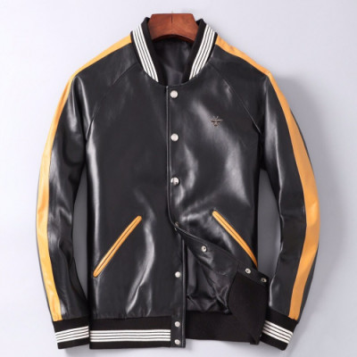 Dior 2019 Mens Logo Modern Leather Jacket - 디올 2019 남성 모던 레더자켓 Dio0395x.Size(m - 3xl).블랙