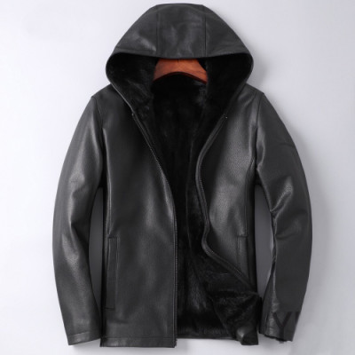 Armani 2019 Mens Casual Leather Jacket - 알마니 2019 남성 캐쥬얼 가죽 자켓 Arm0379x.Size(m - 3xl).블랙