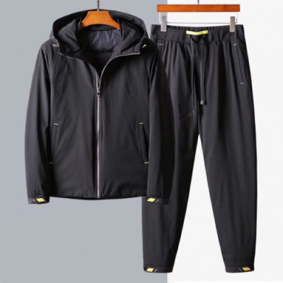 Prada 2019 Mens Casual Logo Duck Down Training Clothes&Pants - 프라다 2019 남성 캐쥬얼 로고 덕다운 트레이닝복&팬츠 Pra0804x.Size(m -3xl).블랙