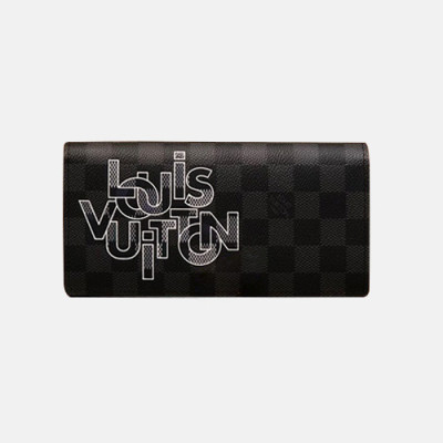 Louis Vuitton 2019 Brazza Leather Wallet M62665 - 루이비통 2019 브라짜 남여공용 레더 장지갑 LOUW0278.Size(19cm).블랙
