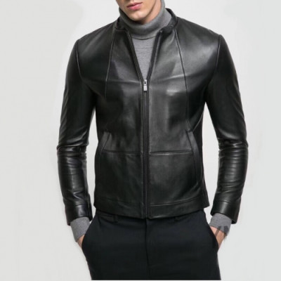 Armani 2019 Mens Casual Leather Jacket - 알마니 2019 남성 캐쥬얼 가죽 자켓 Arm0387x.Size(m - 3xl).블랙
