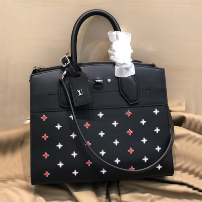 Louis Vuitton 2019 City Steamer Tote Shoulder Bag,26/31cm - 루이비통 2019 시티 스티머 토트 숄더백 M52837,LOUB1726,26/31cm,블랙