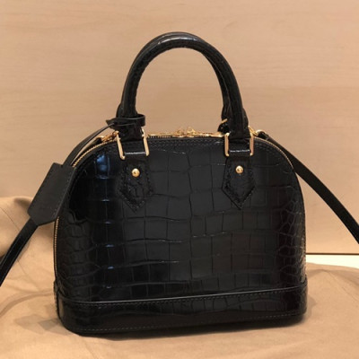 Louis Vuitton 2019 Alma BB Leather Tote Shoulder Bag,23.5cm - 루이비통 2019 알마 BB 레더 여성용 토트숄더백,M91606 ,LOUB1732,23.5cm,블랙