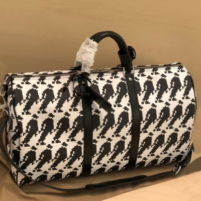 Louis Vuitton 2019  Keepall PVC Bag,50cm - 루이비통 2019 키폴 PVC 남여공용 여행가방,M41418,LOUB1738,50cm,화이트