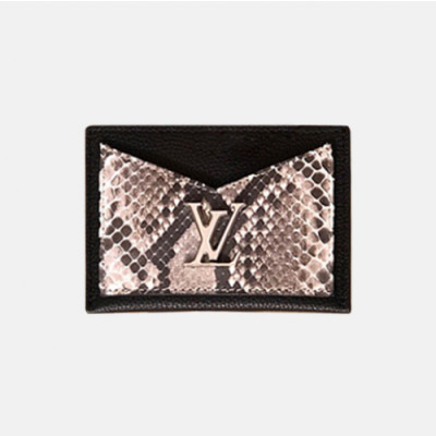 Louis Vuitton 2019 Lock Me Leather Card Purse M97001 - 루이비통 2019 락미 여성용 카드 퍼스,LOUW0302,Size(11cm),블랙