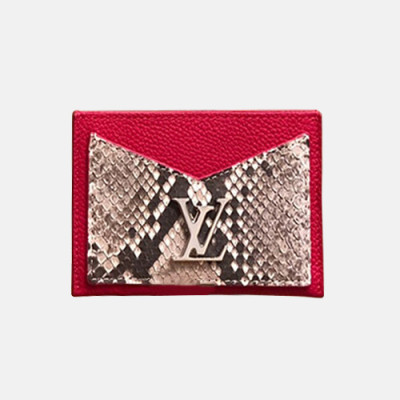 Louis Vuitton 2019 Lock Me Leather Card Purse M97001 - 루이비통 2019 락미 여성용 카드 퍼스,LOUW0303,Size(11cm),핫핑크