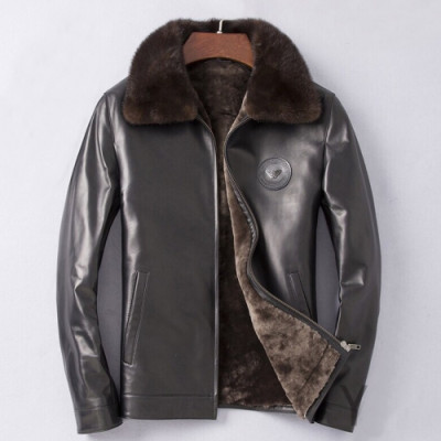 Armani 2019 Mens Casual Leather Jacket - 알마니 2019 남성 캐쥬얼 가죽 자켓 Arm0394x.Size(l - 4xl).블랙