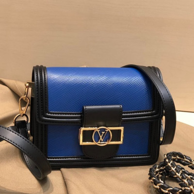 Louis Vuitton 2019 Dauphine Epi Leather Shoulder Bag,20cm - 루이비통 2019 다프네 여성용 에삐 레더 숄더백,M44391,LOUB1781 ,20cm,블루