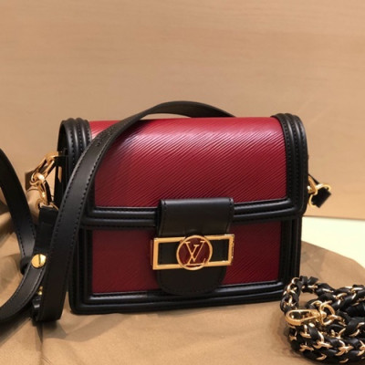 Louis Vuitton 2019 Dauphine Epi Leather Shoulder Bag,20cm - 루이비통 2019 다프네 여성용 에삐 레더 숄더백,M44391,LOUB1783 ,20cm,와인