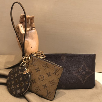 Louis Vuitton 2019 Monogram Pouch Clutch Bag ,23cm - 루이비통 2019 모노그램 파우치 클러치백,LOUB1826,19cm,브라운