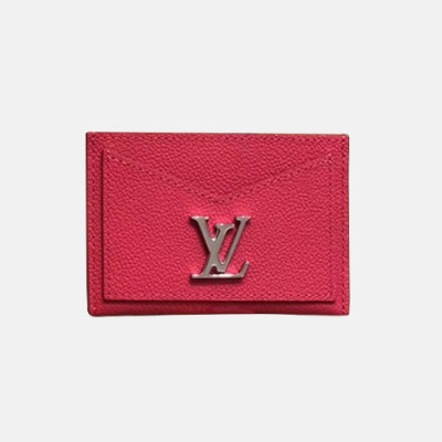 Louis Vuitton 2019 Lock Me Leather Card Purse M68610 - 루이비통 2019 락미 여성용 카드 퍼스,LOUW0333,Size(11cm),핫핑크