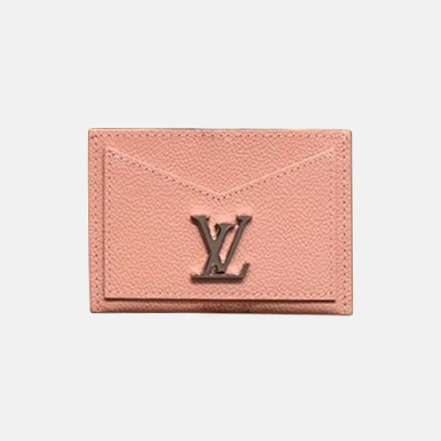 Louis Vuitton 2019 Lock Me Leather Card Purse M68610 - 루이비통 2019 락미 여성용 카드 퍼스,LOUW0334,Size(11cm),핑크