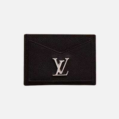 Louis Vuitton 2019 Lock Me Leather Card Purse M68610 - 루이비통 2019 락미 여성용 카드 퍼스,LOUW0336,Size(11cm),블랙