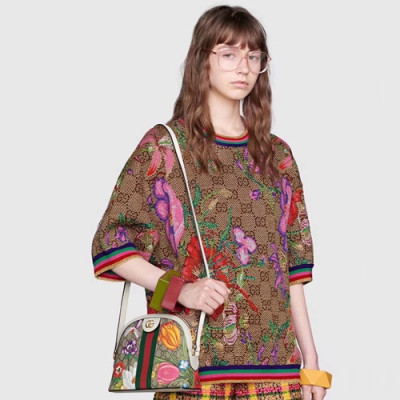 Gucci 2019 GG Ophidia Women Shoulder Bag,23.5CM - 구찌 2019 GG 오피디아 여성용 숄더백 499621,GUB0843,23.5CM,화이트