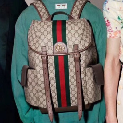 Gucci 2019 GG Ophidia Mens Back Pack,40CM - 구찌 2019 GG 오피디아 남성용 백팩 598140,GUB0845,40CM,브라운