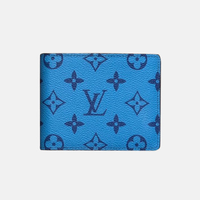 Louis Vuitton 2019 Monogram Canvas Wallet M60895 - 루이비통 2019 모노그램 남여공용 캔버스 반지갑,LOUW0357,Size(11cm),블루