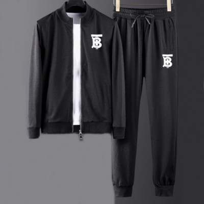 Burberry 2019 Mens Logo Casual Cotton Training Clothes&Pants - 버버리 2019 남성 로고 캐쥬얼 코튼 트레이닝복&팬츠 Bur01450x.Size(m - 3xl).블랙